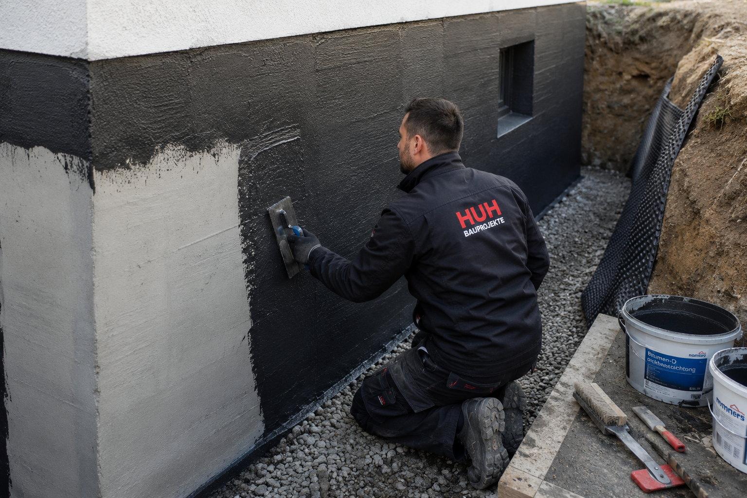 Fachgerechte Abdichtungsarbeiten am Bauwerk